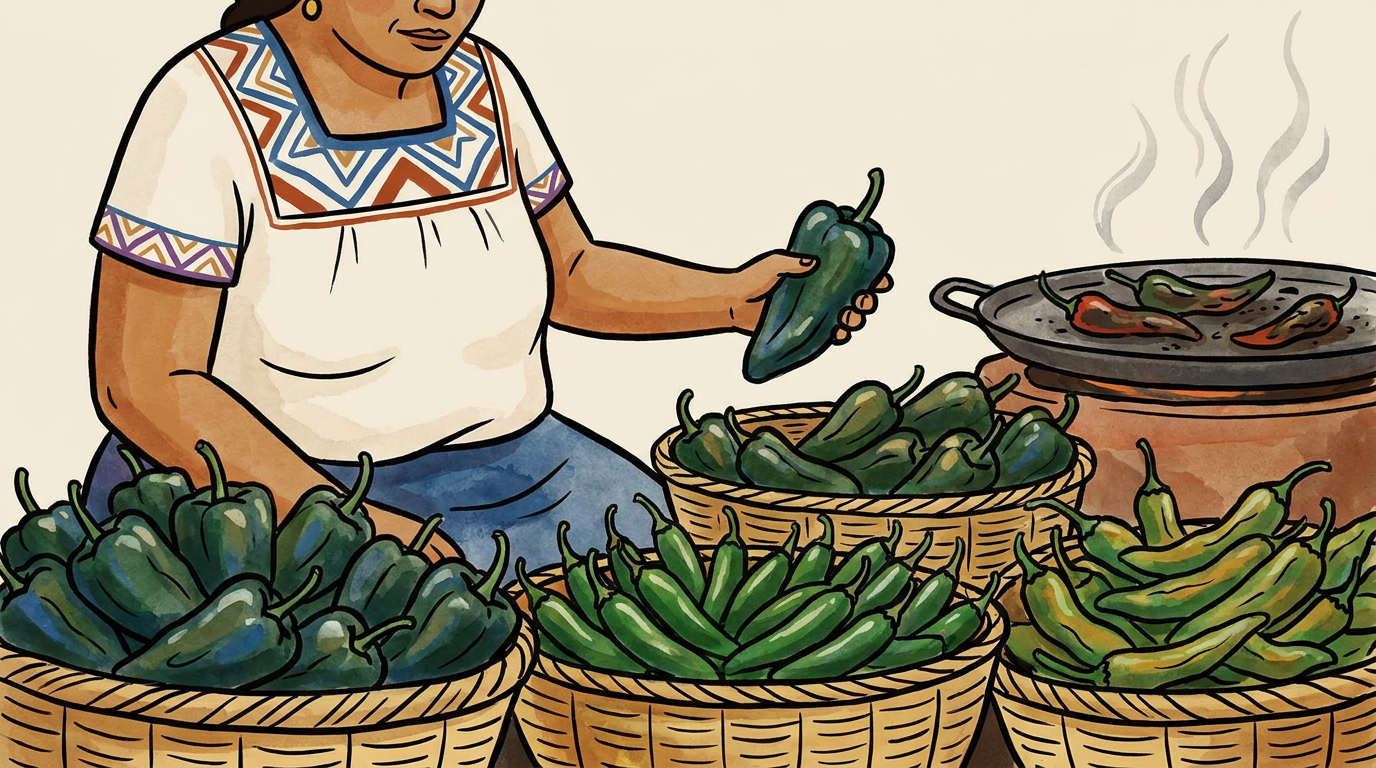 Chiles de agosto: escogerlos, asarlos y guardar su sabor