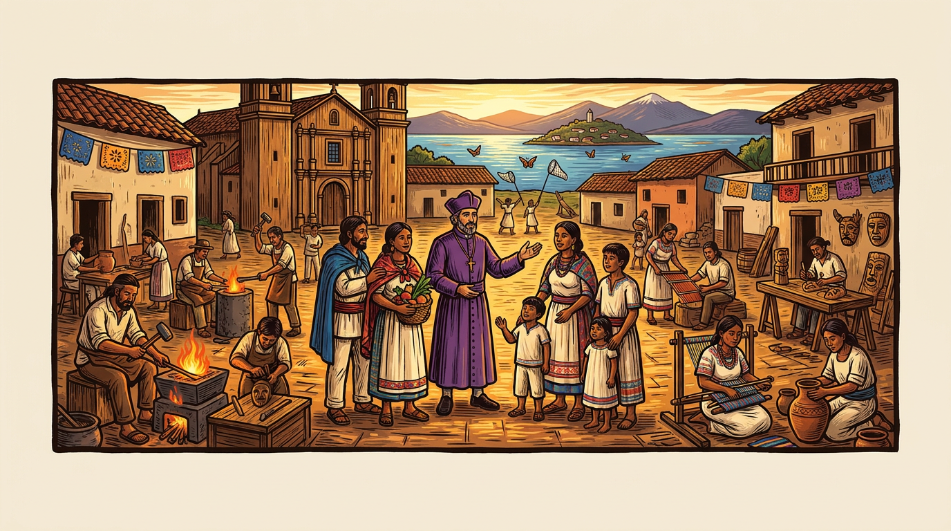 Tata Vasco y el mapa vivo de los pueblos artesanos