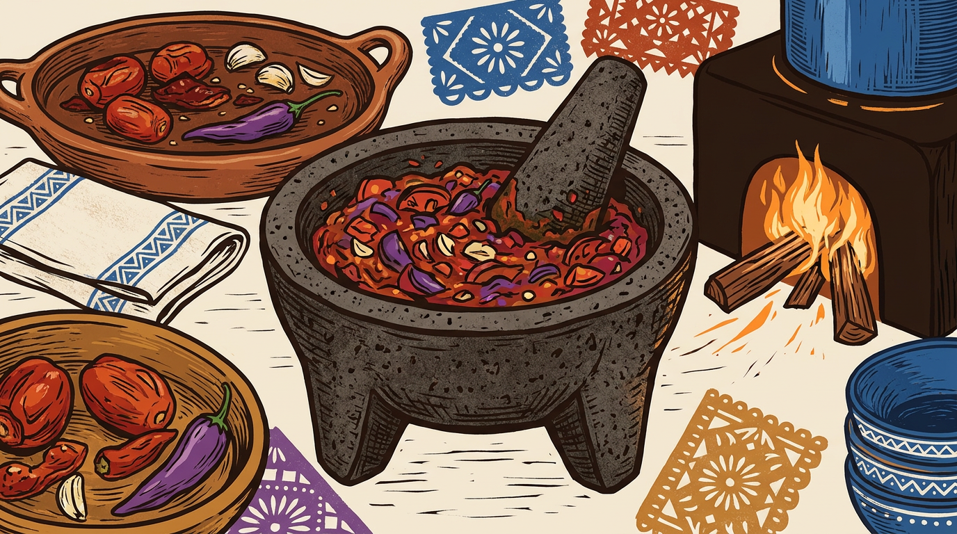 Molcajete: historia de una piedra que todavía cocina