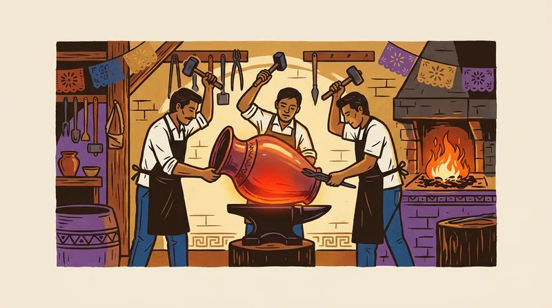 El metal que recuerda: cobre martillado en Santa Clara