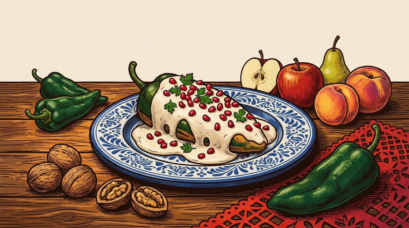 Chiles en nogada: receta, paciencia y una leyenda bien servida